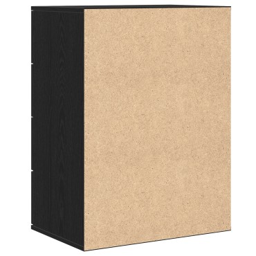 vidaXL Πλαϊνό γραφείο Μαύρη Οξυά 60x39x80cm Επεξεργασμένο Ξύλο 1 τεμ.