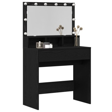 vidaXL Τραπέζι περιποίησης Μαύρη Οξυά 80x41x134,5cm