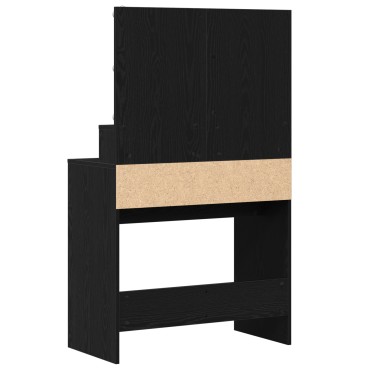 vidaXL Τραπέζι περιποίησης Μαύρη Οξυά 80x41x134,5cm