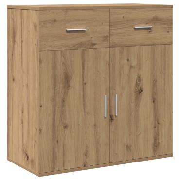 vidaXL Πλαϊνό γραφείο Artisan Oak 78x38x80cm Επεξεργασμένο ξύλο 1 τεμ.