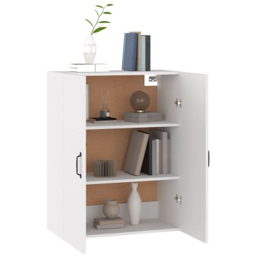 vidaXL Ντουλάπι Κρεμαστό Λευκό 69,5x34x90cm από Επεξεργασμένο Ξύλο 1 τεμ.