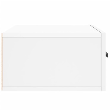 vidaXL Κομοδίνο Επιτοίχιο Λευκά 35x35x20cm 1 τεμ.