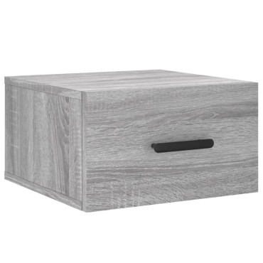 vidaXL Κομοδίνα Επιτοίχια Γκρι Sonoma 35x35x20cm