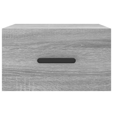 vidaXL Κομοδίνα Επιτοίχια Γκρι Sonoma 35x35x20cm