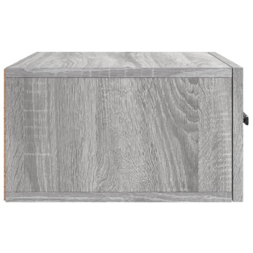 vidaXL Κομοδίνα Επιτοίχια Γκρι Sonoma 35x35x20cm