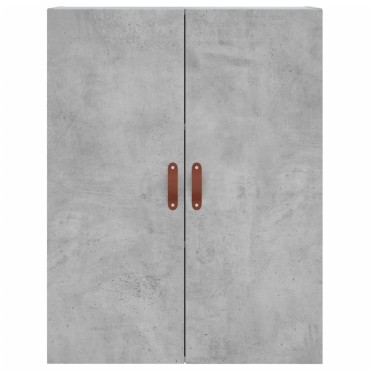 vidaXL Ντουλάπι Γκρι Σκυροδέματος 69,5x34x180cm Επεξεργασμένο Ξύλο 1 τεμ.