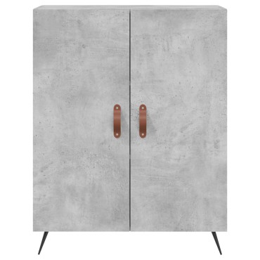 vidaXL Ντουλάπι Γκρι Σκυροδέματος 69,5x34x180cm Επεξεργασμένο Ξύλο 1 τεμ.