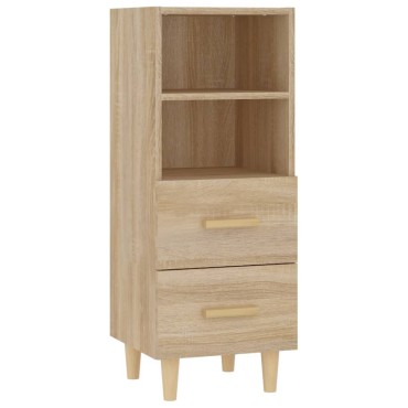 vidaXL Ντουλάπι Sonoma Δρυς 34,5x34x90cm από Επεξεργασμένο Ξύλο 1 τεμ.