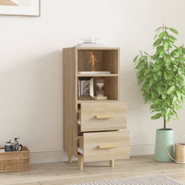 vidaXL Ντουλάπι Sonoma Δρυς 34,5x34x90cm από Επεξεργασμένο Ξύλο 1 τεμ.