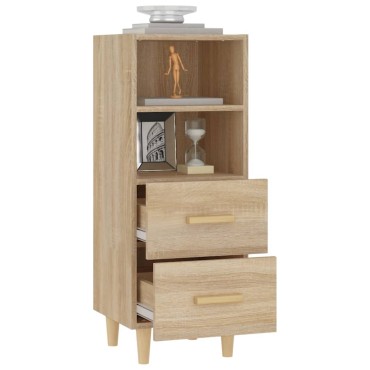 vidaXL Ντουλάπι Sonoma Δρυς 34,5x34x90cm από Επεξεργασμένο Ξύλο 1 τεμ.