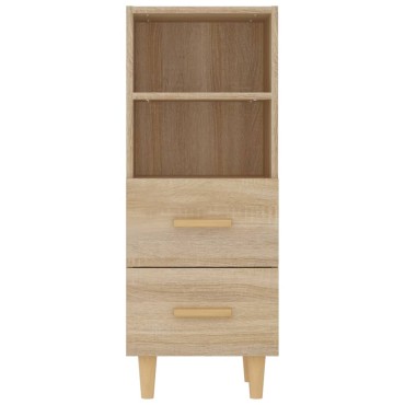 vidaXL Ντουλάπι Sonoma Δρυς 34,5x34x90cm από Επεξεργασμένο Ξύλο 1 τεμ.