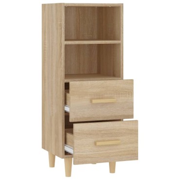 vidaXL Ντουλάπι Sonoma Δρυς 34,5x34x90cm από Επεξεργασμένο Ξύλο 1 τεμ.