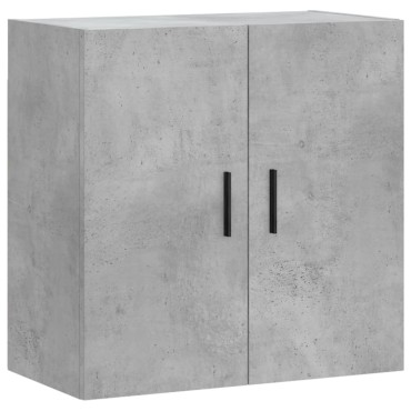 vidaXL Ντουλάπι Τοίχου Γκρι Σκυροδέματος 60x31x60cm Επεξεργ. Ξύλο 1 τεμ.
