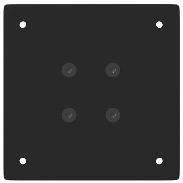 vidaXL Πόδια Τραπεζιού Μπαρ 4 τεμ. Μαύρα Ατσάλι