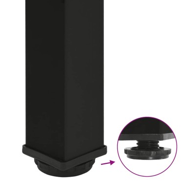 vidaXL Πόδια Τραπεζιού Μπαρ 4 τεμ. Μαύρα Ατσάλι