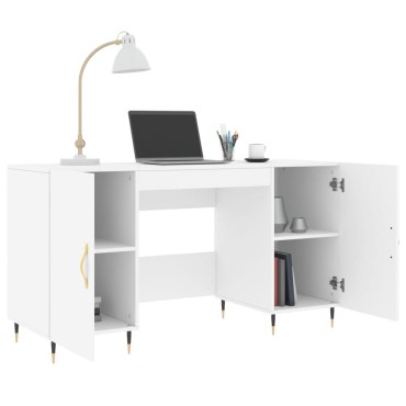 vidaXL Γραφείο Λευκό 140x50x75cm από Επεξεργασμένο Ξύλο 1 τεμ.