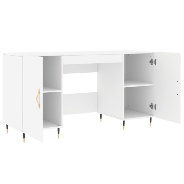 vidaXL Γραφείο Λευκό 140x50x75cm από Επεξεργασμένο Ξύλο 1 τεμ.