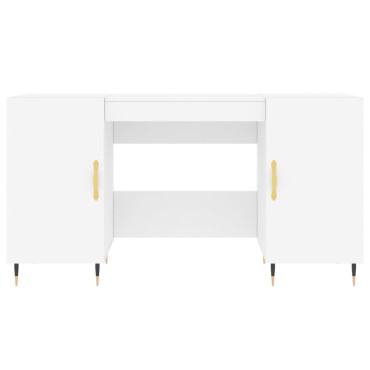 vidaXL Γραφείο Λευκό 140x50x75cm από Επεξεργασμένο Ξύλο 1 τεμ.
