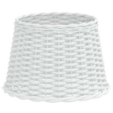 vidaXL Καπέλο Φωτιστικού Λευκό Ø40x26 εκ. από Wicker