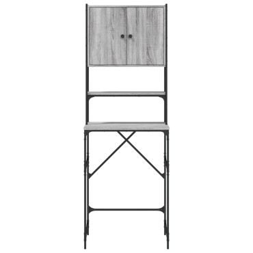 vidaXL Ντουλάπι Πλυντηρίου Γκρι Sonoma 68x48,5x194 εκ.