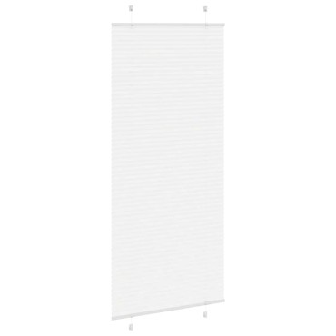 vidaXL Πλισέ περσίδα Λευκό 90x200 cm Πλάτος υφάσματος 89,4 cm