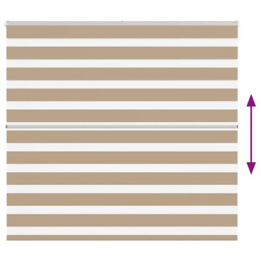 vidaXL Ζέβρα τυφλή 155x150 cm Πλάτος υφάσματος 150,9 εκ. Πολυεστέρας