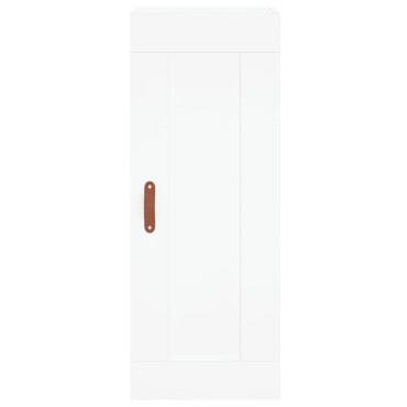 vidaXL Ντουλάπι Λευκό 34,5x34x180cm από Επεξεργασμένο Ξύλο 1 τεμ.