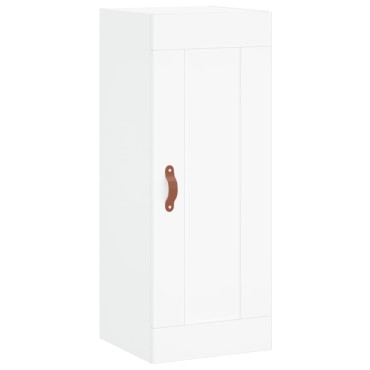 vidaXL Ντουλάπι Λευκό 34,5x34x180cm από Επεξεργασμένο Ξύλο 1 τεμ.
