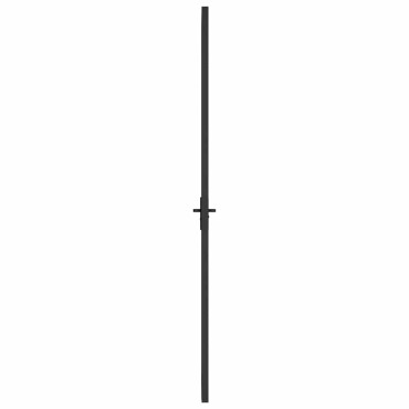 vidaXL Εσωτερική Πόρτα 76x201,5 εκ. Μαύρη ESG Γυαλί και Αλουμίνιο