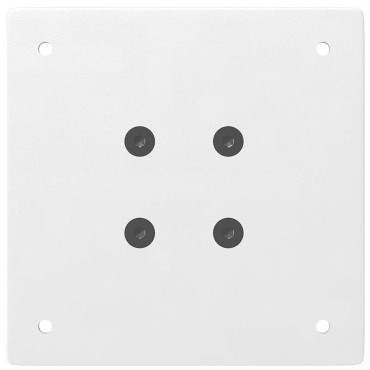 vidaXL Πόδια Κονσόλας 4 τεμ. Λευκά Ατσάλινο