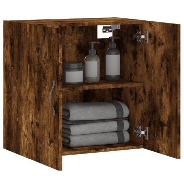 vidaXL Ντουλάπι Τοίχου Καπνιστή Δρυς 60x31x60cm Επεξεργασμένο Ξύλο 1 τεμ.