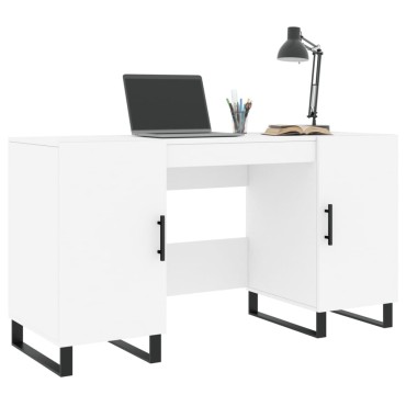 vidaXL Γραφείο Λευκό 140x50x75cm από Επεξεργασμένο Ξύλο 1 τεμ.