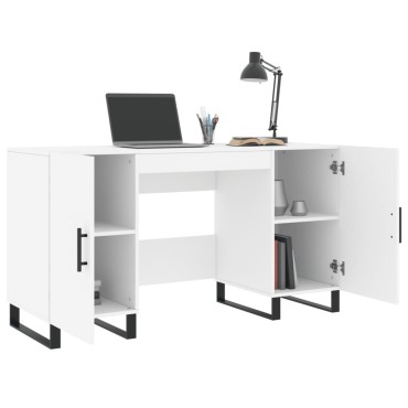vidaXL Γραφείο Λευκό 140x50x75cm από Επεξεργασμένο Ξύλο 1 τεμ.