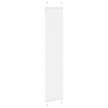 vidaXL Πλισέ περσίδα Λευκό 50x200 cm Πλάτος υφάσματος 49,4 cm
