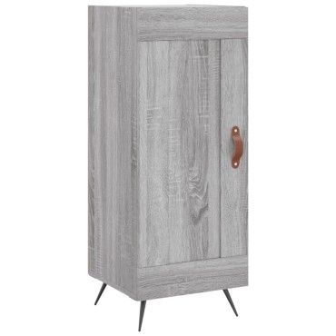 vidaXL Μπουφές Sonoma Γκρι 34,5x34x180cm από Επεξεργασμένο Ξύλο 1 τεμ.