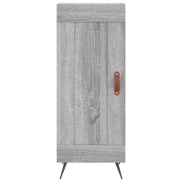 vidaXL Μπουφές Sonoma Γκρι 34,5x34x180cm από Επεξεργασμένο Ξύλο 1 τεμ.