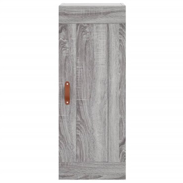 vidaXL Μπουφές Sonoma Γκρι 34,5x34x180cm από Επεξεργασμένο Ξύλο 1 τεμ.