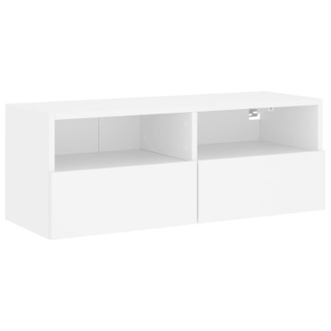 vidaXL Έπιπλο Τοίχου Τηλεόρασης Λευκό 80x30x30cm από Επεξ. Ξύλο
