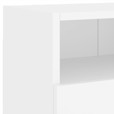 vidaXL Έπιπλο Τοίχου Τηλεόρασης Λευκό 80x30x30cm από Επεξ. Ξύλο