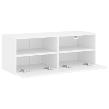 vidaXL Έπιπλο Τοίχου Τηλεόρασης Λευκό 80x30x30cm από Επεξ. Ξύλο