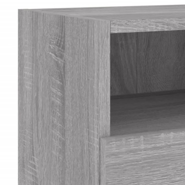 vidaXL Έπιπλα Τοίχου Τηλεόρασης 2 τεμ. Γκρι Sonoma 60x30x30cm Επεξ. Ξύλο