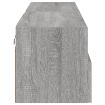 vidaXL Έπιπλα Τοίχου Τηλεόρασης 2 τεμ. Γκρι Sonoma 60x30x30cm Επεξ. Ξύλο