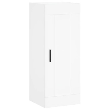 vidaXL Ντουλάπι Λευκό 34,5x34x180cm από Επεξεργασμένο Ξύλο 1 τεμ.