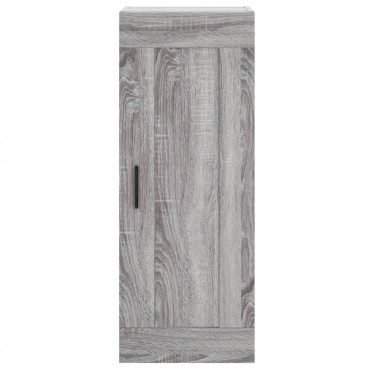 vidaXL Μπουφές Sonoma Γκρι 34,5x34x180cm από Επεξεργασμένο Ξύλο 1 τεμ.