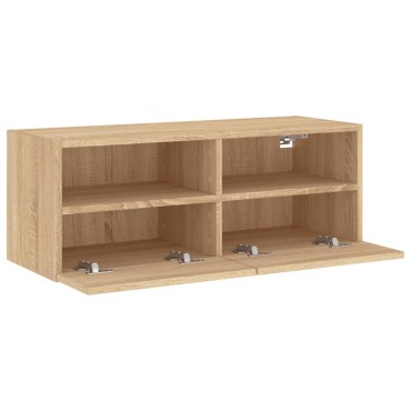 vidaXL Έπιπλο Τοίχου Τηλεόρασης Sonoma Δρυς 80x30x30cm από Επεξ. Ξύλο
