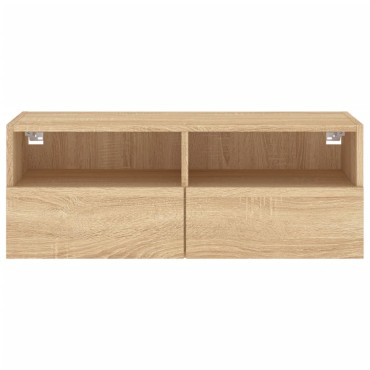 vidaXL Έπιπλο Τοίχου Τηλεόρασης Sonoma Δρυς 80x30x30cm από Επεξ. Ξύλο