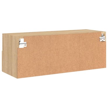 vidaXL Έπιπλο Τοίχου Τηλεόρασης Sonoma Δρυς 80x30x30cm από Επεξ. Ξύλο