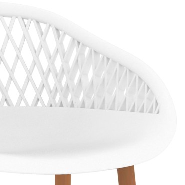 vidaXL Σετ Επίπλων Μπαρ 5 τεμ. Λευκό 120x60x105cm