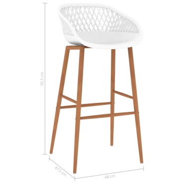 vidaXL Σετ Επίπλων Μπαρ 5 τεμ. Μαύρο / Λευκό 120x60x105cm
