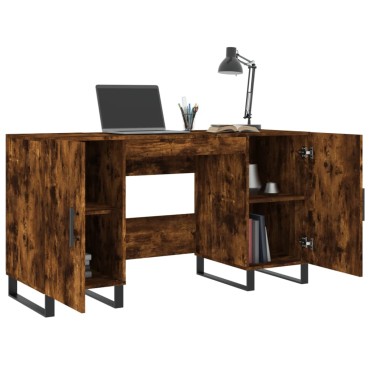 vidaXL Γραφείο Καπνιστή Δρυς 140x50x75cm από Επεξεργασμένο Ξύλο 1 τεμ.